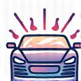 Icon representing a clean car.