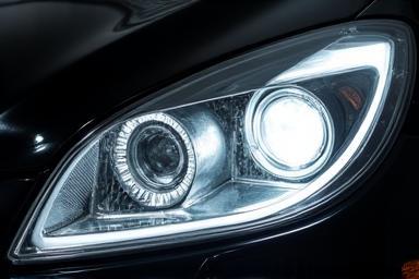 Restored car headlight.